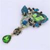 Water Drop Brooch Rhinestone Crystal Women 'S Sweater Coat Accessories Corsage Jewel Coat Fixing Pin