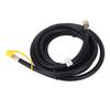 Gas Quick Connect Hose 12ft Length Brass and PVC RV Grill Connector Hose with Elbow Adapter