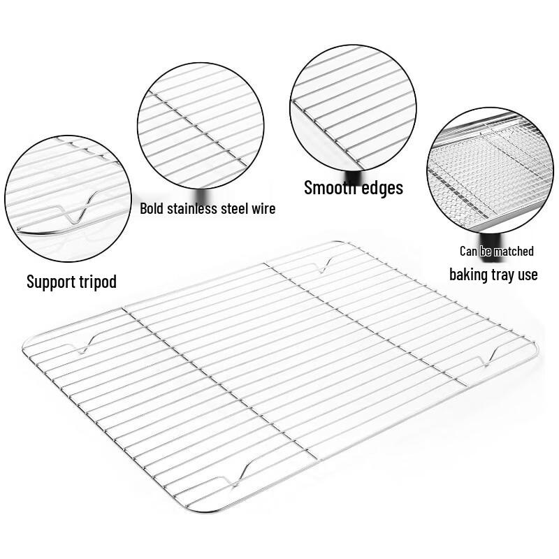 Handun Textured Stainless Steel Draining Tray & Rack Set