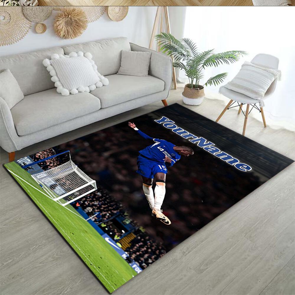 Chelsea Personalized Text Floor Rug Office Rug Perfect for Game Room Kitchen Entryway Bedrooms Anti-slip Rug Decorate Offices