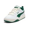 Puma Park Lifestyle Series Comfortable Low-Top Skate Shoes Unisex Sneakers White Green 395084-02