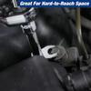 10pcs/Set Chrome Finish Crowfoot Wrench Heads Hand Tool Accessories  Mechanical Repair