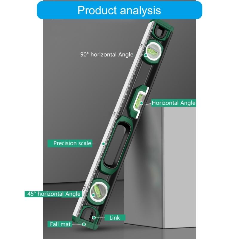 Magnetic Aluminum Level Tool High Precisions Level Tool for Precisions Measuring In Homes Improvement & Carpentry Projects