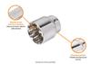 1/2" Socket Wrench Spline 12 Mm / Teger