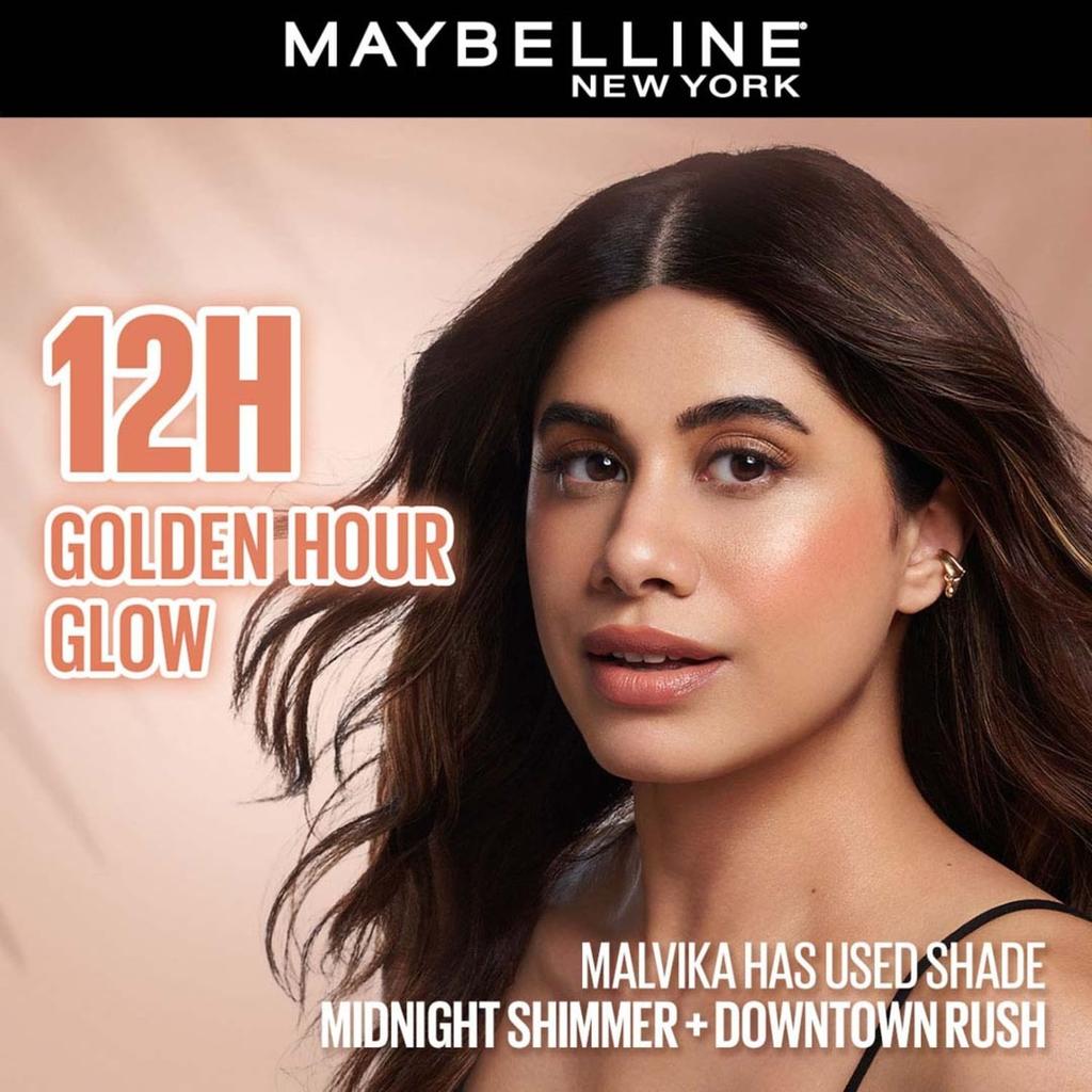 Maybelline New York Sunkisser Highlighter Blush 09 Midnight Shimmer Liquid Glow Makeup 4.7 G