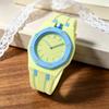 Orologio al Quarzo Unisex con Cinturino Colorato in Silicone per Donna Uomo Moda da Polso