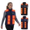 Vestă Încălzită pentru Bărbați 23 Zone de Încălzire 4 Niveluri de Căldură Jachetă Termică cu Protecție la Supratemperatură Lavabilă la Mașină Vestă Electrică Călduroasă