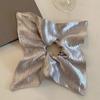 Shiny Silver Hair Scrunchie Solid Color Rubber Bands New Large Hair Tie  Girls