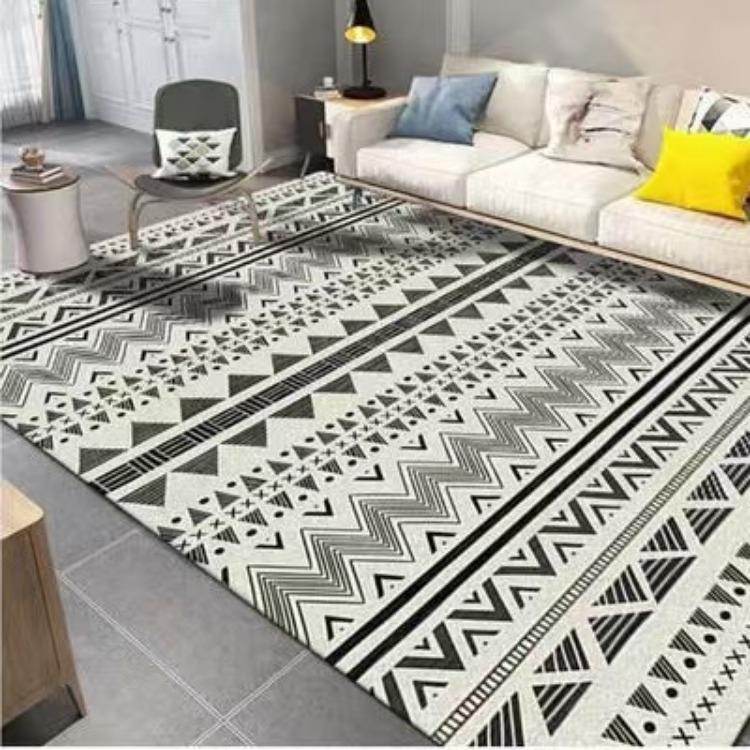 Living Room Carpet Moroccan Bohemian Lines Vintage Nordic Style Living Room Carpet Bedroom Bed Carpet