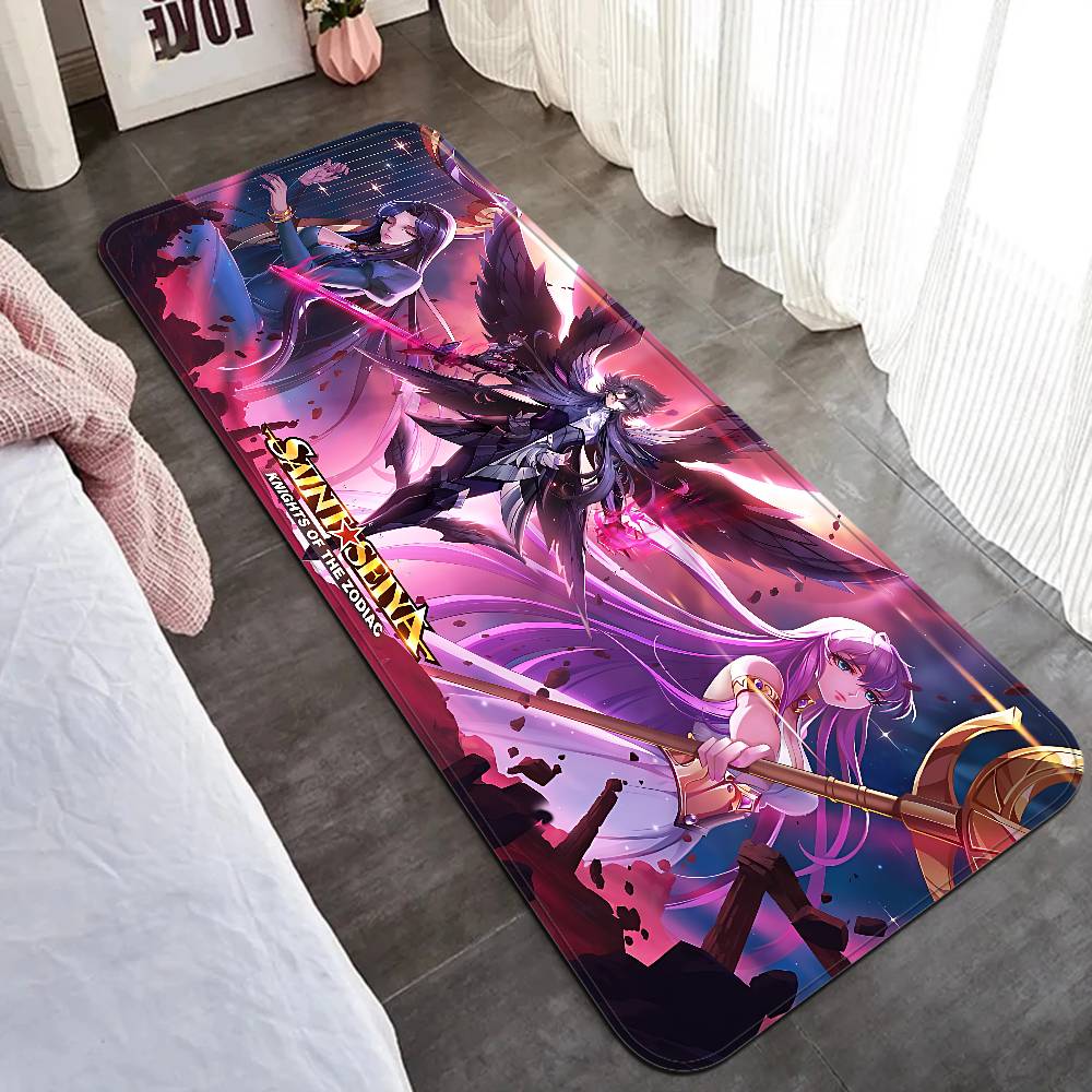 Retro Saint Seiya Room Mats Retro Multiple Choice Living Room Kitchen Rug Non-Slip Welcome Rug