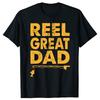 Dad Fishing Funny Fathers Day Reel Cool Papa Grandpa Tshirts Men Casual Tshirt 100 Cotton Loose Oversized T Shirt Summer