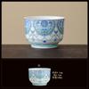 Blue and white bucket color tea cup New Chinese ceramic personal master cup Home office hospitality tea set Press hand small teacup