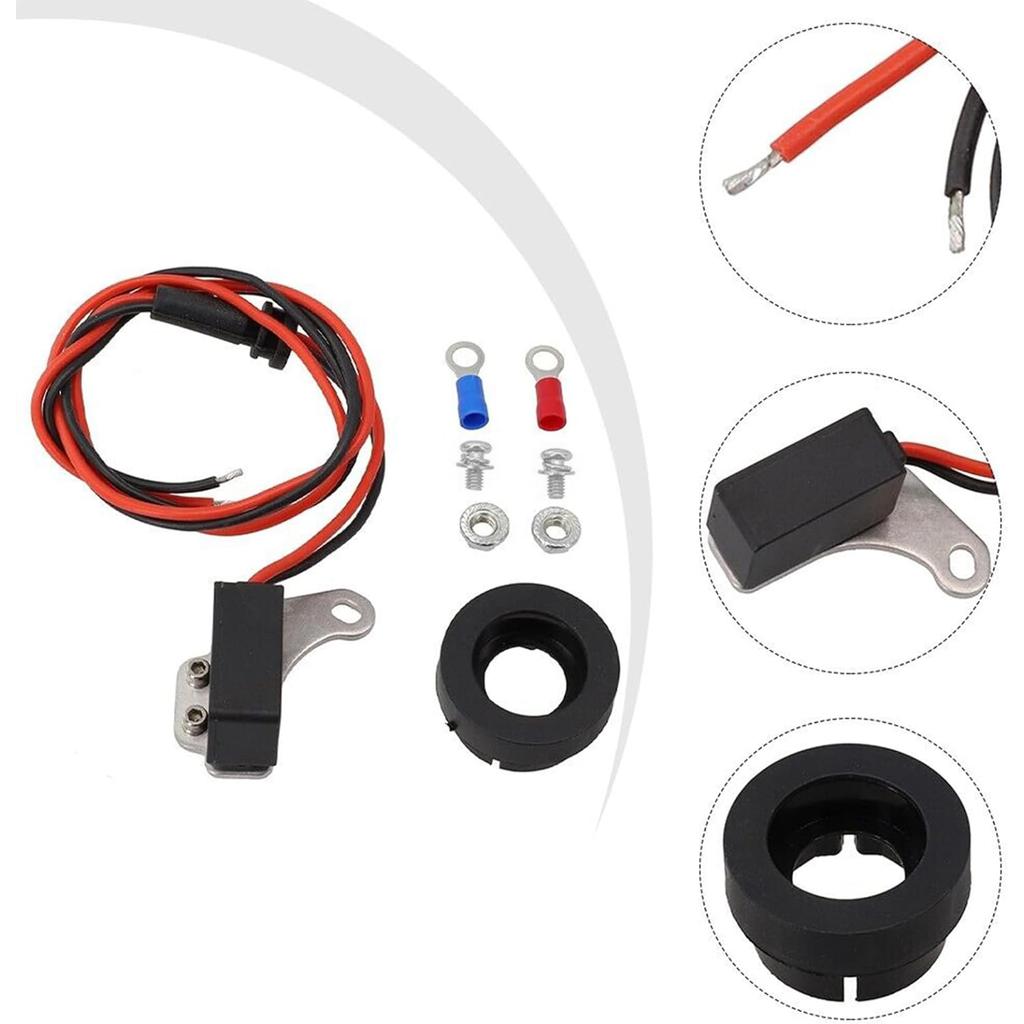 Corrosion Resistant Electronic Ignition Conversion Kit Compatible for F100 F250 F350 E100/E200 Econoline 1957-1974 8cyl