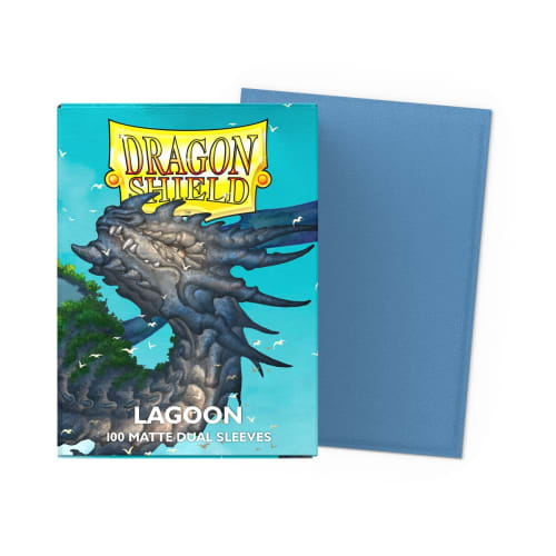 Dragon Shield Matte Dual Sleeves, Standard Size, Lagoon, 100 Sleeves, AT-15048
