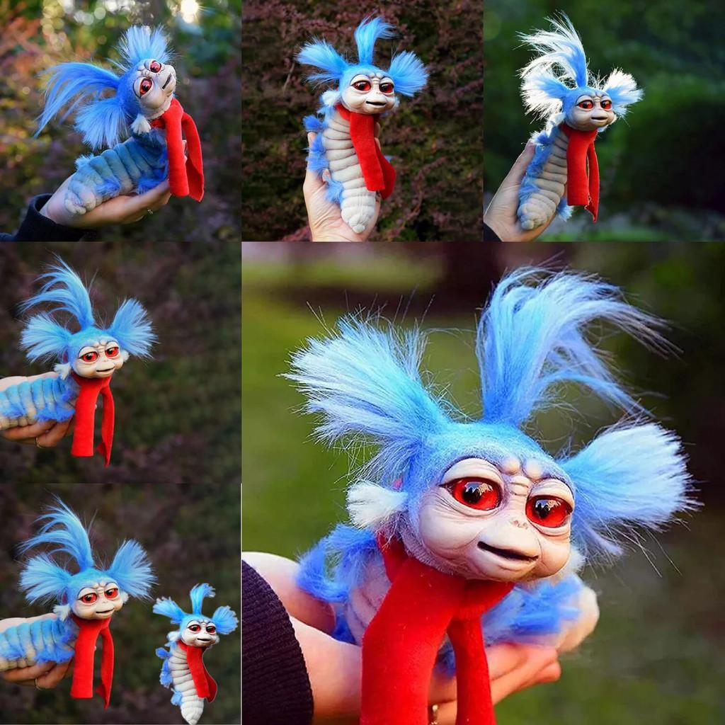 Adorable 19cm Maze Inspired Worm Plush Toy Home Decor Soft Cotton Stuffed Animal