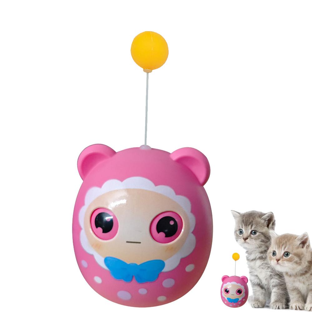 Interactive Cat Toys Interactive Funny Cat Ball Feathers Creative Teaser Toy Exercise Playing Indoor Outdoor Use