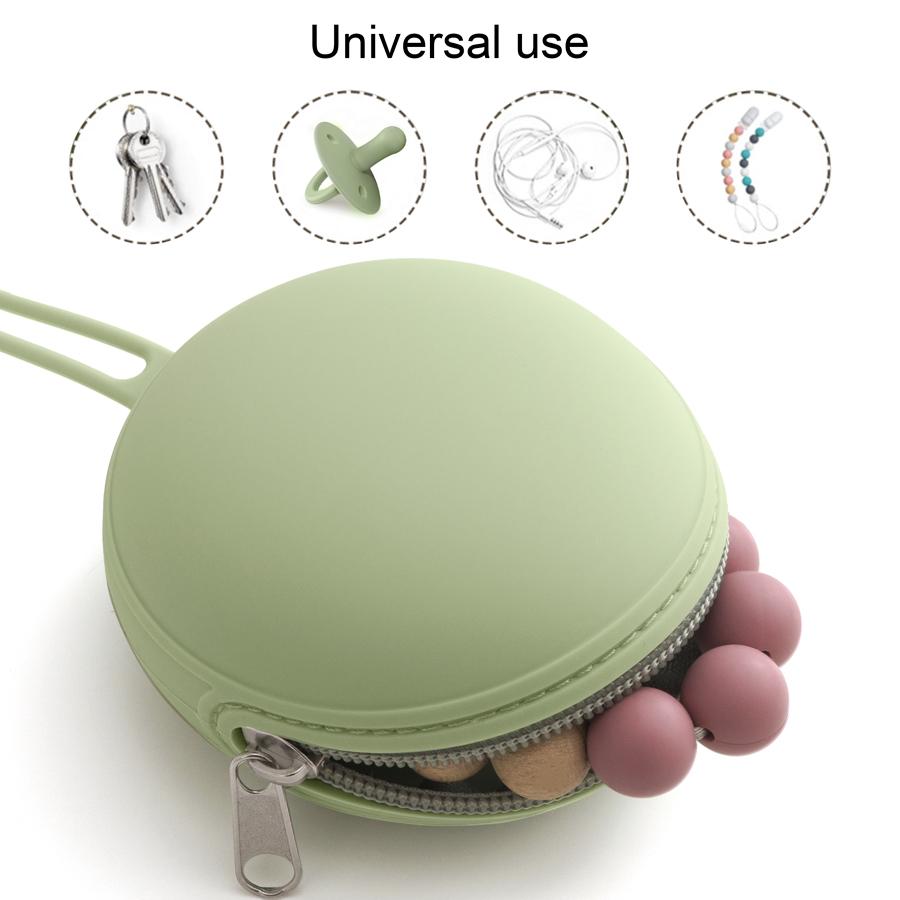 Dropshipping Infantil Baby Nipple Case For Newborns Pacifier Holder Fashionable Silicone Solid Waterproof Children Accessories
