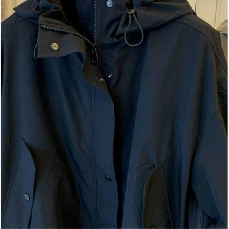 2025 Spring/Autumn Casual Loose Patchwork Zipper Windbreaker Petite Jacket