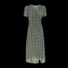 SheTu Women's Floral Chiffon Short-Sleeve Midi Dress