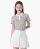 LECOQ GOLF Women'S Heritage Pattern Short Sleeve Collared T-Shirt (Gq122Lts33)