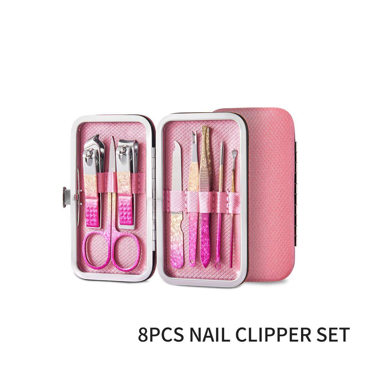 

Набор для маникюра с градиентными цветами из 8-18 предметов, кусачки для ногтей, педикюр, набор для ухода за ногтями, инструменты для ухода за руками и ногами, инструменты для ногтей