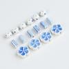 Hand Painted Blue and White Ceramic Beaded Loose Beads Bracelet Necklace Accessories Material DIY Beads