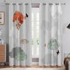 Floral Butterfly Print Curtains, Pastoral Style, Decorative Curtains, Bedroom, Living Room, Kitchen, Window