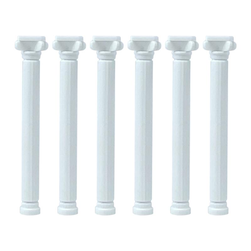 6Pcs Mini Roman Pillar Plastic Greek Roman Column Roman Priest Cloths Myth DIY Sand Table Scene Accessories Home Decors