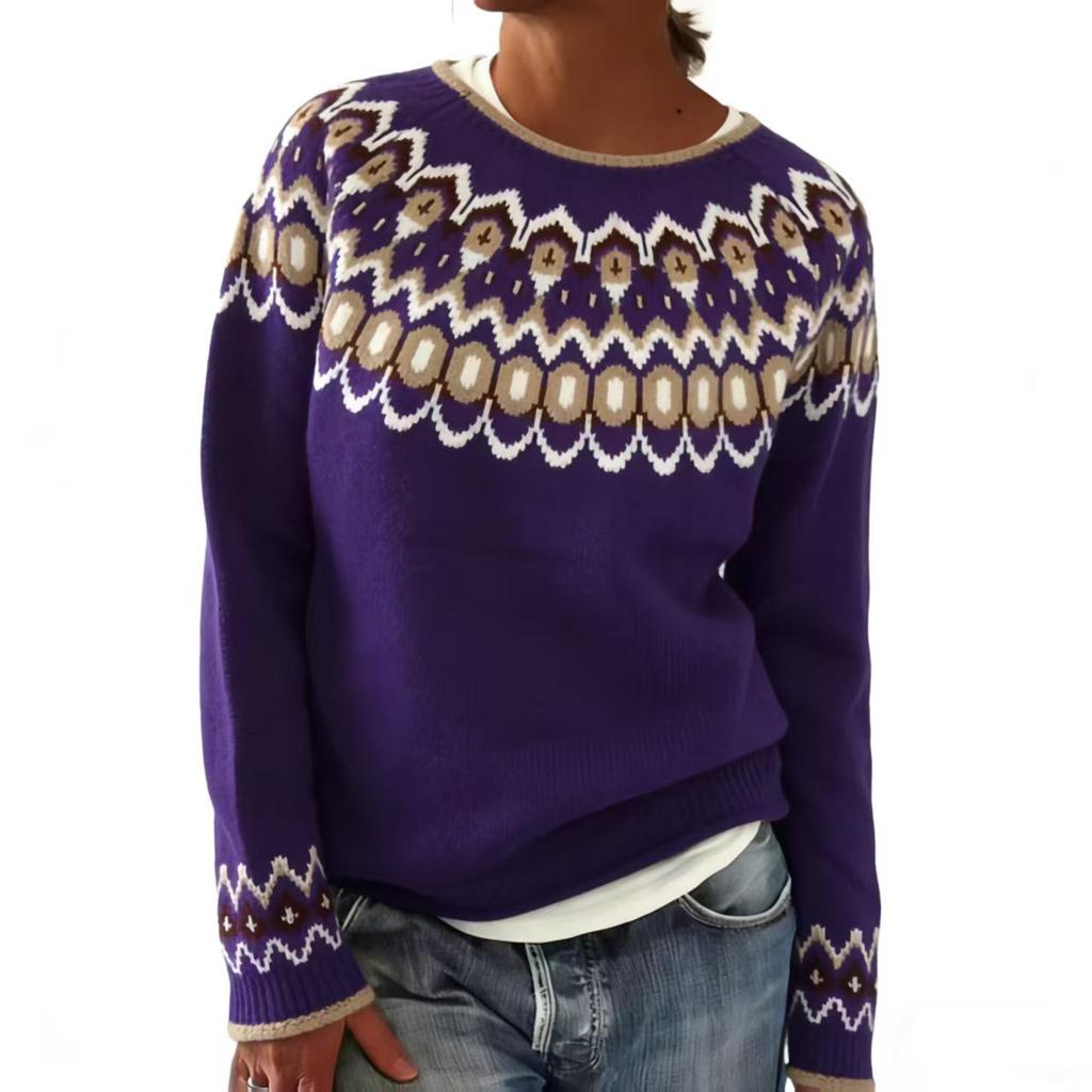 Maglione da Donna in Lavorazione Grossa Jacquard Acrilico Stile Europeo e Americano - Bestseller Autunno/Inverno