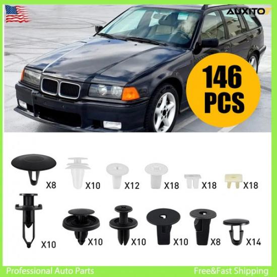 146X for Toyota Door Hood Bumper Fender Clip Trim Retainer Fastener Assortment
