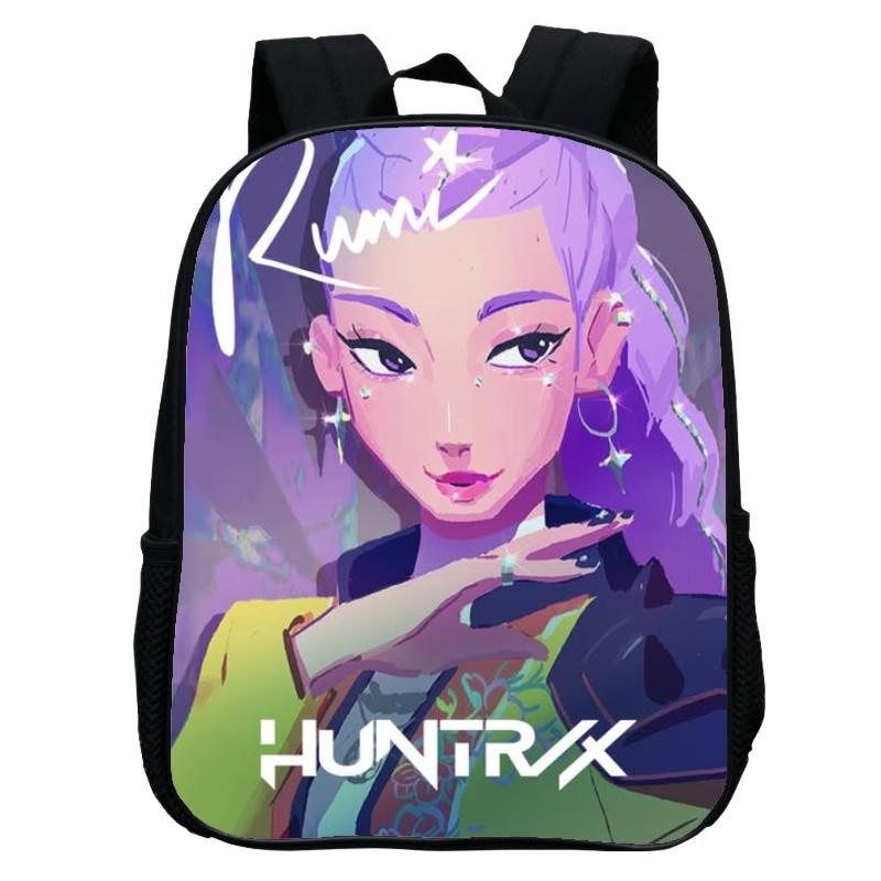 Printed Witch Hunters Huntrix Kpop Kindergarten Bag, Cartoon 12-inch Backpack Lightweight