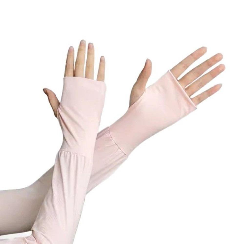 Sunscreen Sleeves Men's and Women's Summer Ice Silk Loose Sleeves Ice Sleeves Ultraviolet Protection Breathable Outdoor Cycling Arm Guard