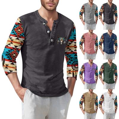 Herren T-Shirt Street Casual Fashion Langarmshirt