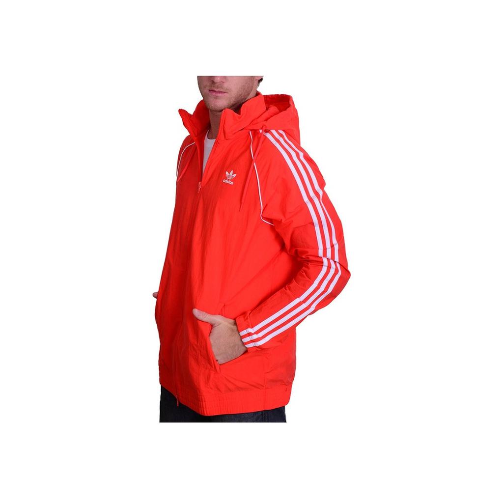 Adidas Pánská sportovní bunda s logem Originals Trefoil Červená CW1310