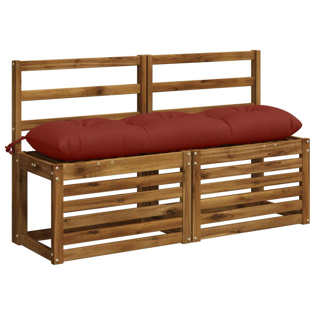 2 piece Bench Cushions VIANEN 100percent Polyester Red