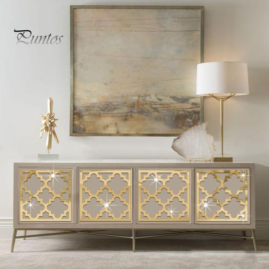 4 bucăți/set oglindă geometrică autocolant de perete detașabil autoadeziv acasă birou sufragerie dormitor dulap de bucătărie autocolant decorativ gol