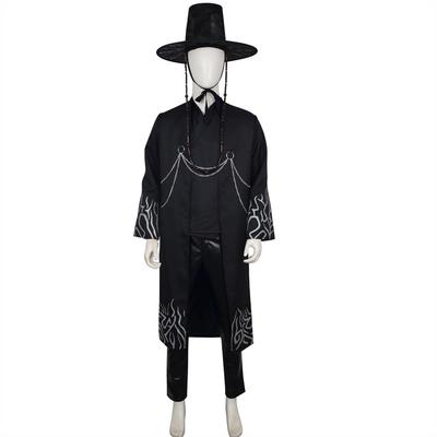 Cazador de Demonios Cosplay Chico Desaliñado Qin Yu Grupo Masculino Bebé Negro Conjunto de Ropa de Actuación