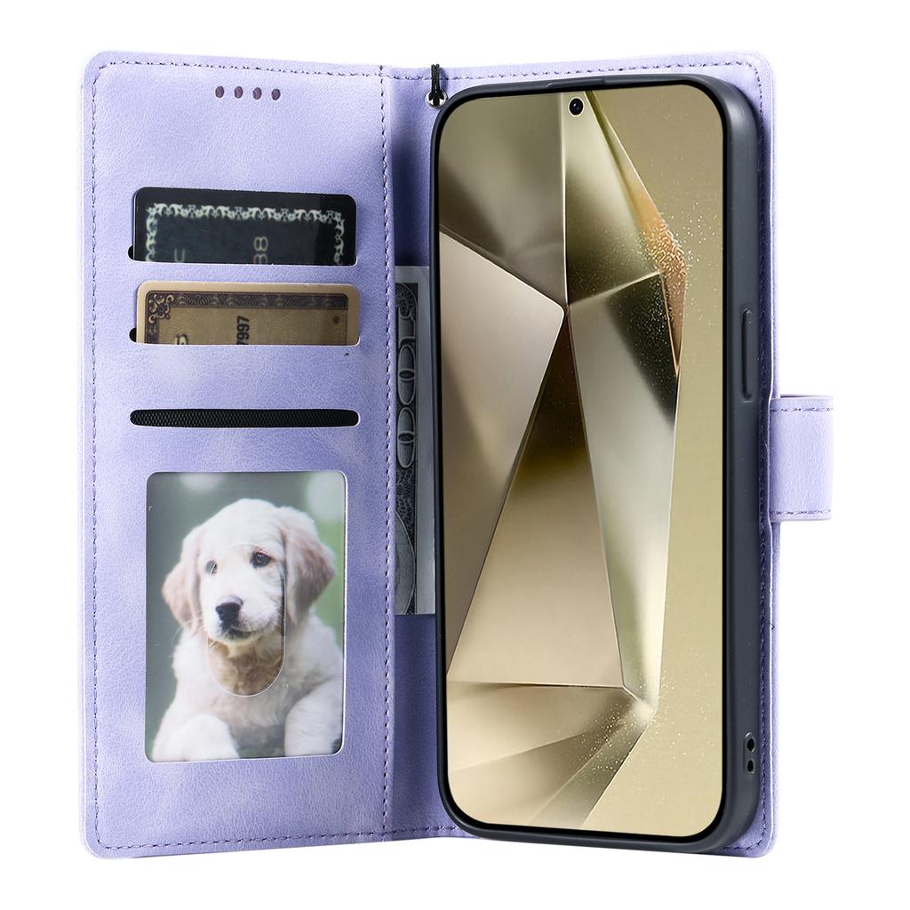 Pouzdro pro Samsung Galaxy A17 s potiskem totemu, s povrchem na dotek jako kůže, peněženkové, kožené, s poutkem na ruku