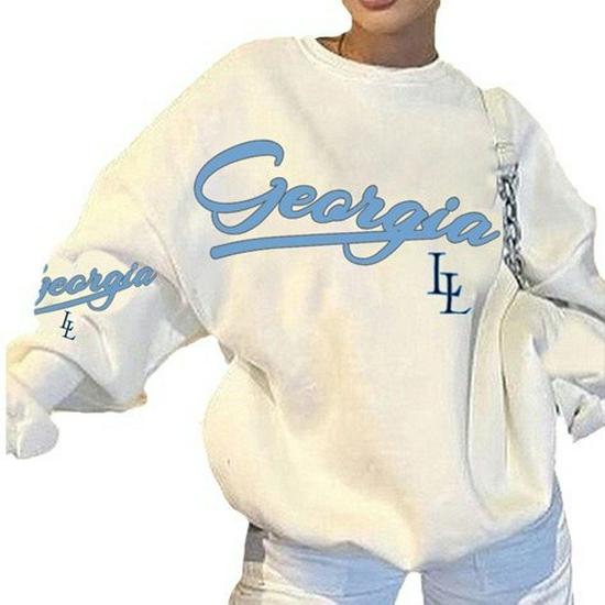 2024 Unisex Oversized Autumn/Winter Sweatshirt with Letter Print
