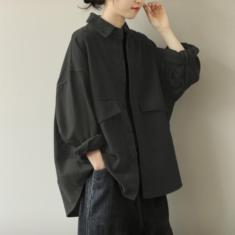 ZANZEA Chemise Classique à Manches Longues et Col Revers Décontractée pour Femme