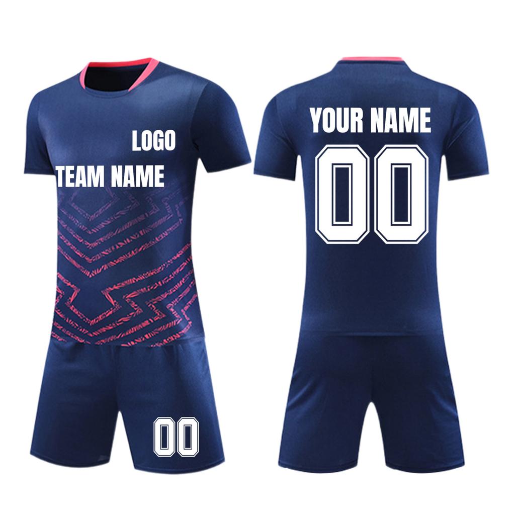 Personalised Shirts Kit Mens Girls With Name Number Custom Football Jerseys For Boys Training Suit