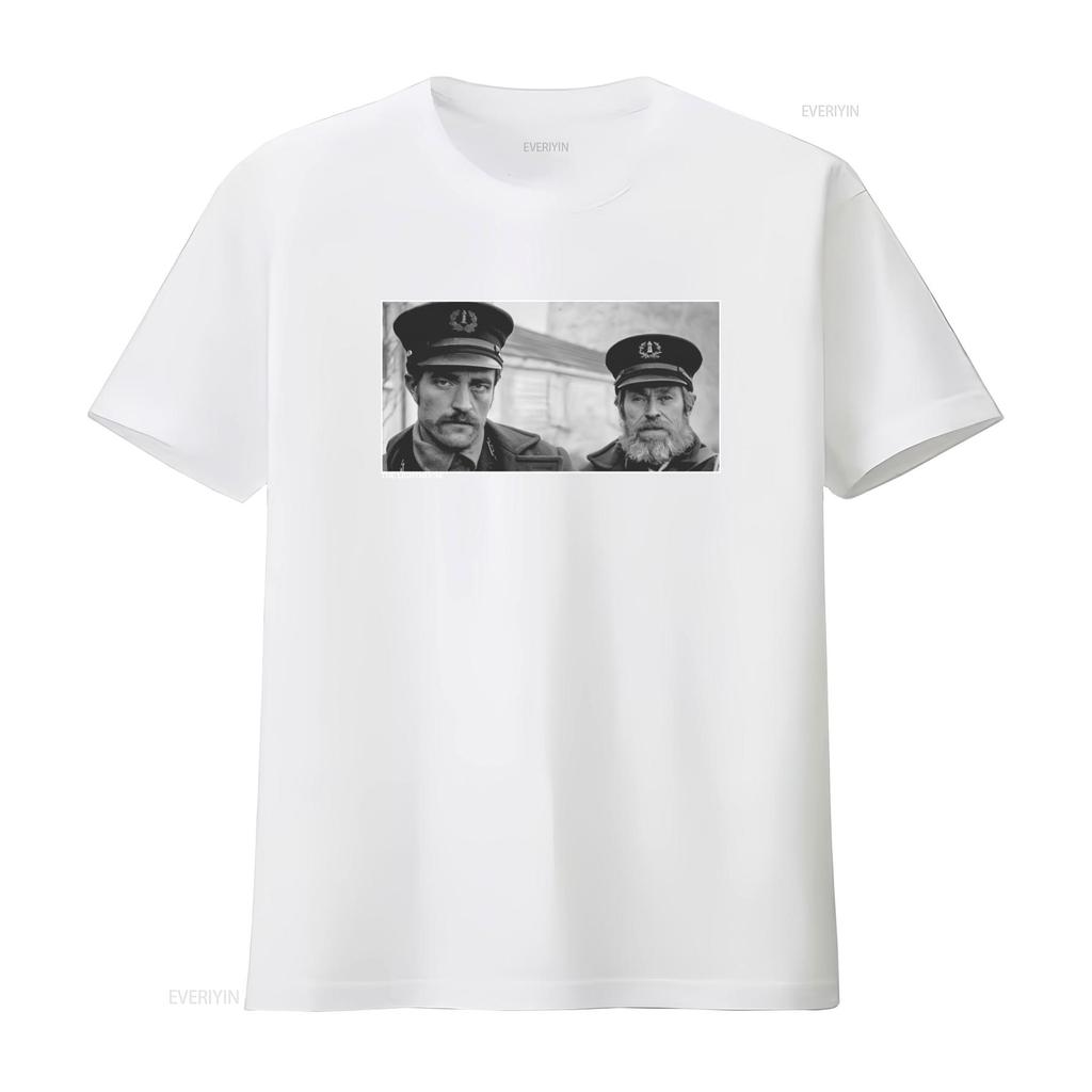 MenWomen The Lighthouse Movie T Shirt Featuring Robert Pattinson Willem Dafoe Directed by Eggers Vintage Washed Unisex Fashion