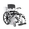 Shower Wheelchair 17.5in Al Alloy Commode Bathroom Wheelchair for Disabled