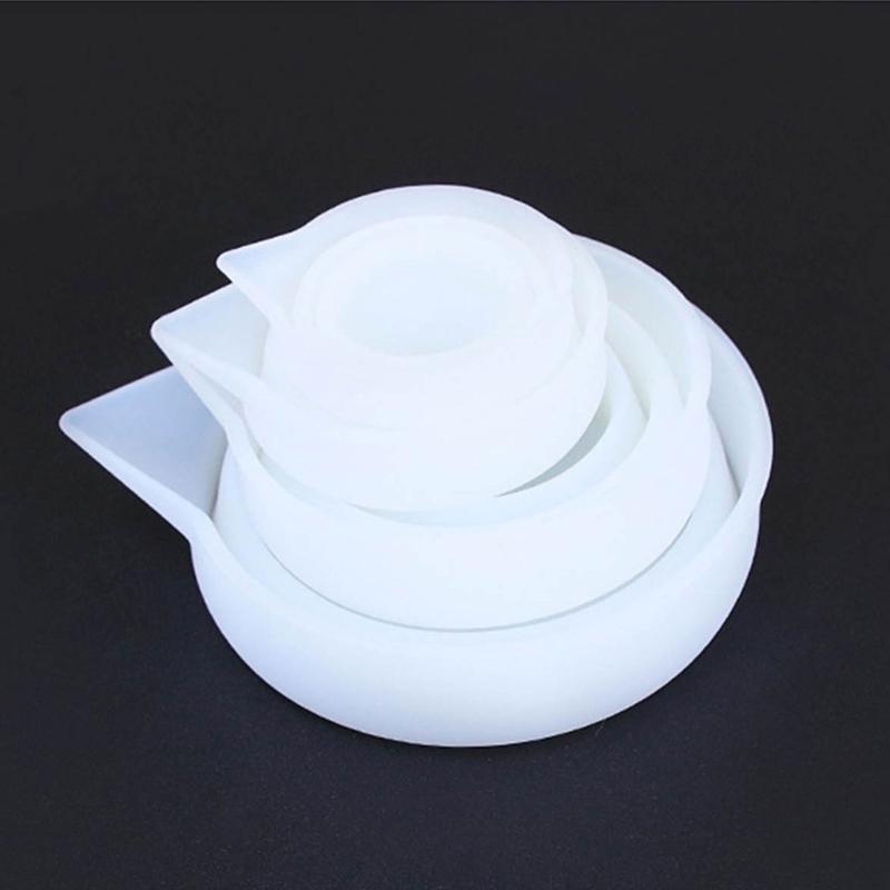 Silicone Resin Measure Cup Mold Collapsible Measuring Cups for Epoxy Casting Mold Folding Mixing Cup Mould Jewelry Craft