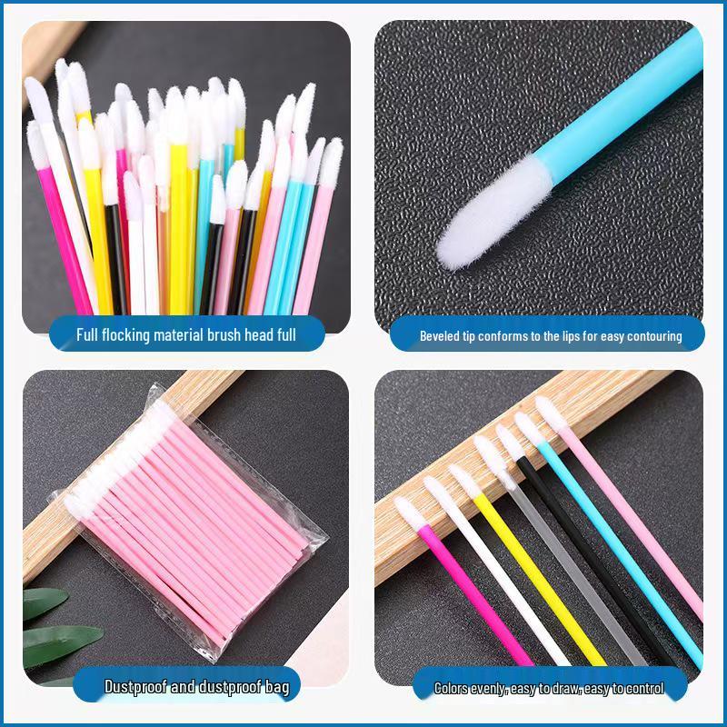 Portable Disposable Lip Brush - Lipstick & Gloss Applicator Tool