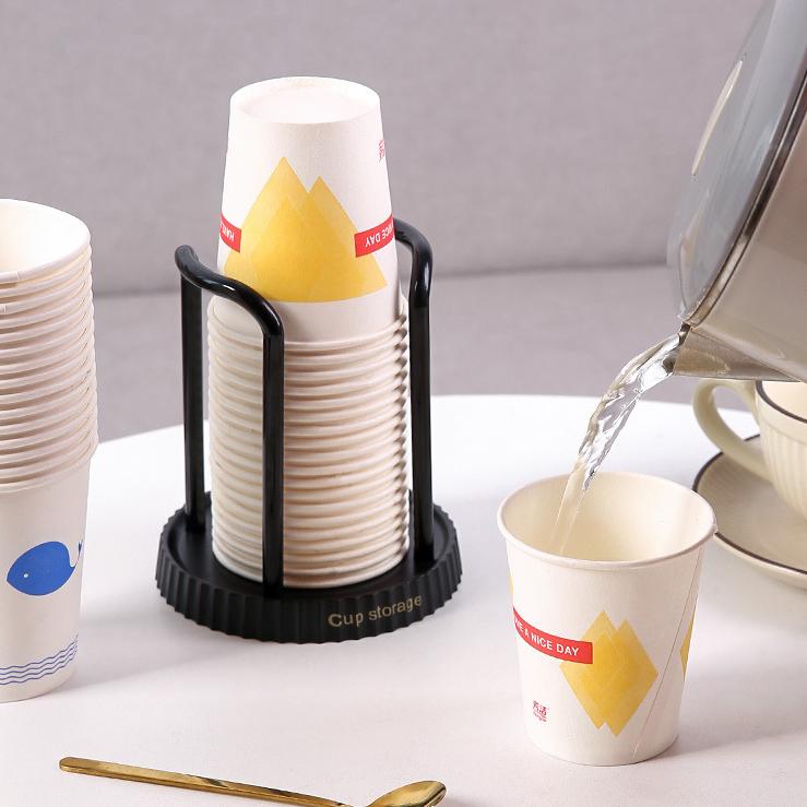 Simple Paper Cup Holder Household Disposable Cup Storage Rack Multifunctional Desktop Coffee and Milk Tea Cup Shelf Cup Picker