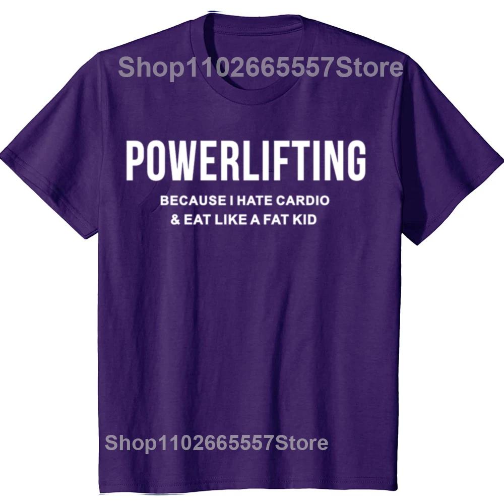 New Funny Powerlifting Graphic Print Tops Men Casual Oversized T-shirt Summer Hip Hop Fashion Short Sleeve Crewneck T Shirts