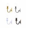 Detailed 1/12 Doll House Wall Lamp Decorative Lighting Metal Frame Crystal Shade Lamp Scene Setting Miniature Furniture