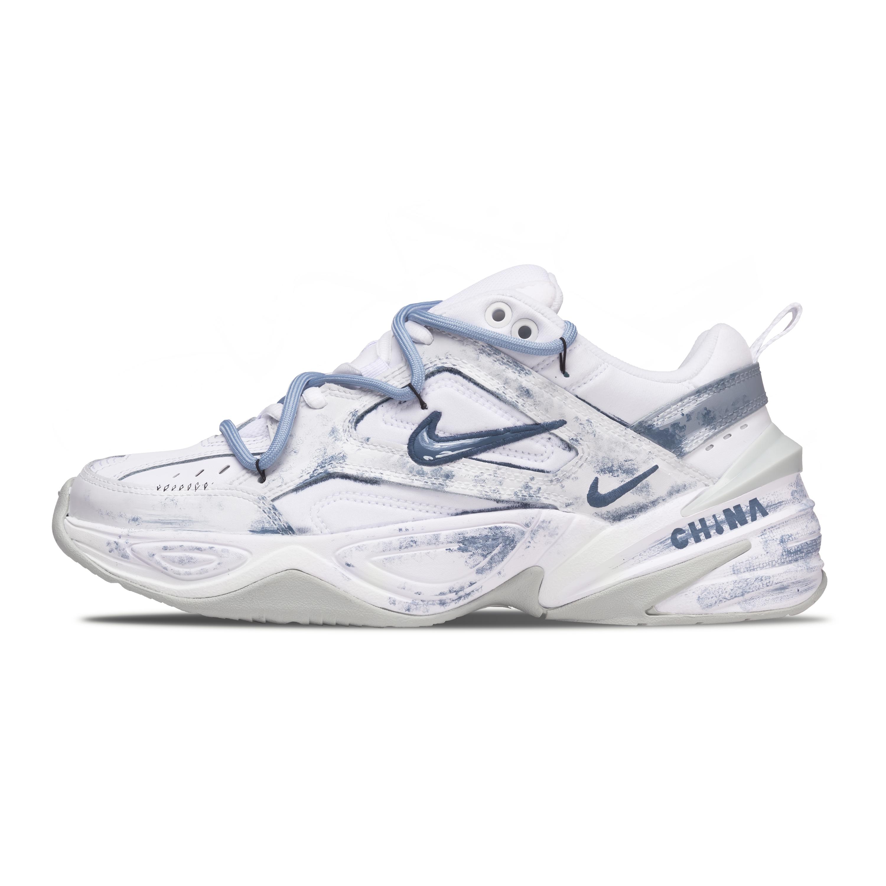 Nike M2K Tekno Blue And White