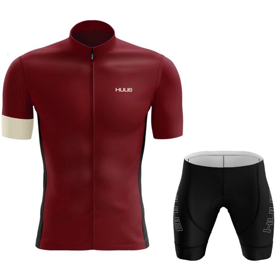 Conjunto de Maillot y Culotte de Ciclismo HUUB - Ropa de Bicicleta MTB de Manga Corta para Hombre - Uniforme de Ropa para Ciclismo al Aire Libre